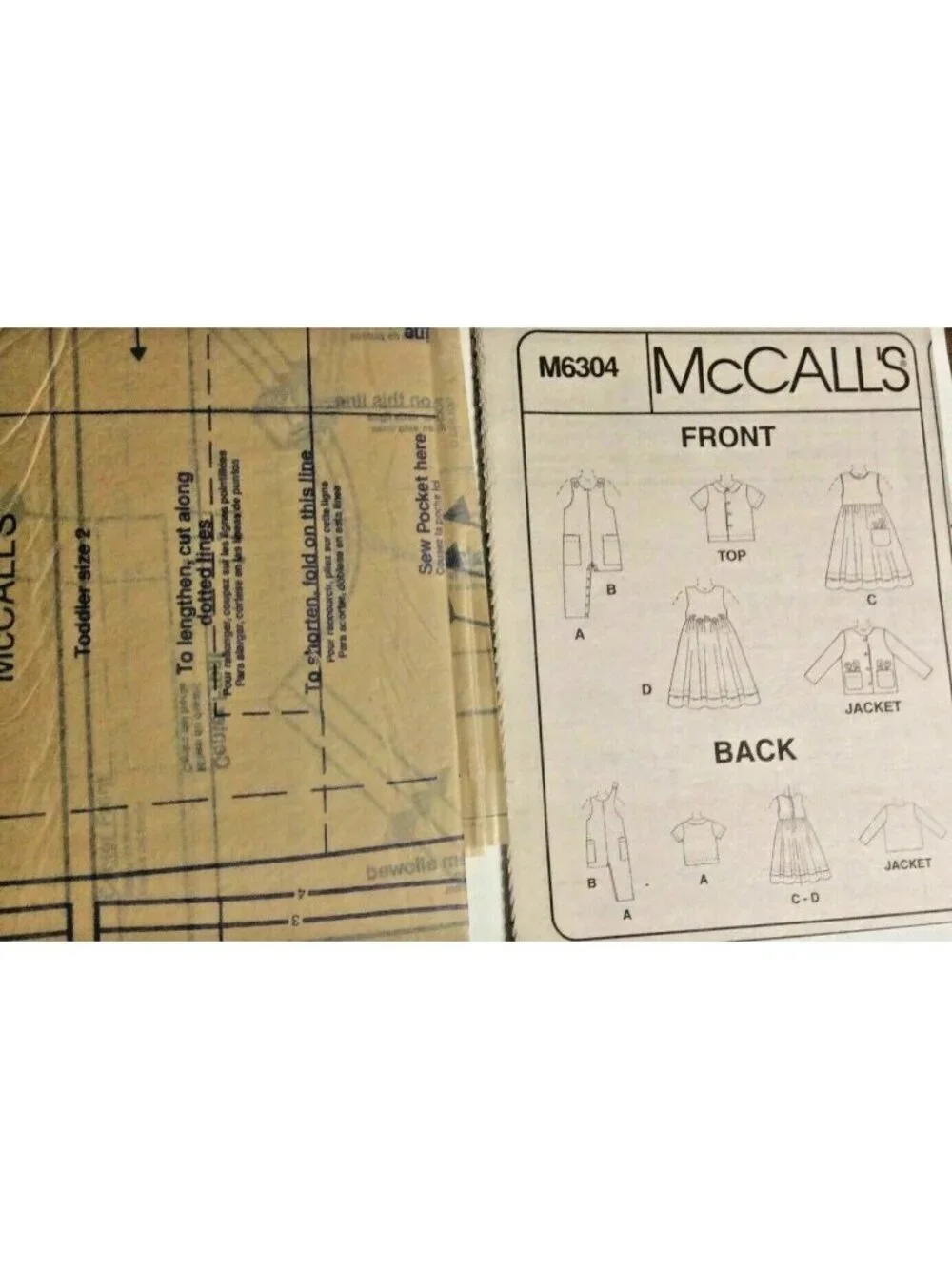 McCalls mccall’s m6304